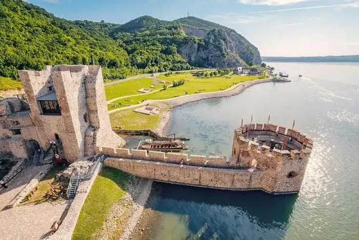 Framed Print : 08 June 2024, Golubac, Serbia: Golubac Fortress stands as a historical stronghold overlooking the Danube River Framed Print : 08 June 2024, Golubac, Serbia: Golubac Fortress stands as a historical stronghold overlooking the Danube River