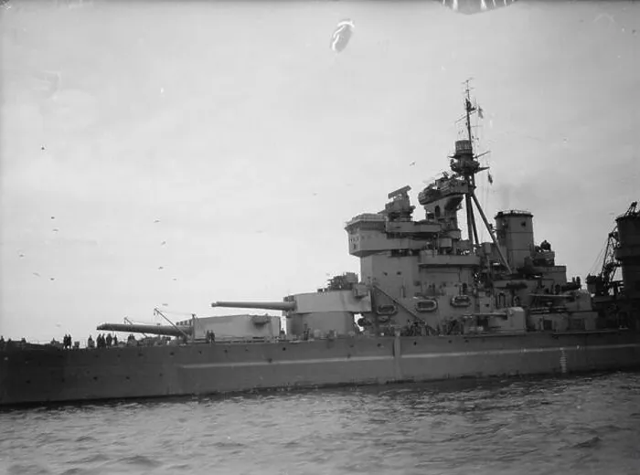 Framed Print : On 1 and 7 December 1941, the forward gun turrets of HMS Duke of York were observed from the destroyer HMS Ashanti Framed Print : On 1 and 7 December 1941, the forward gun turrets of HMS Duke of York were observed from the destroyer HMS Ashanti
