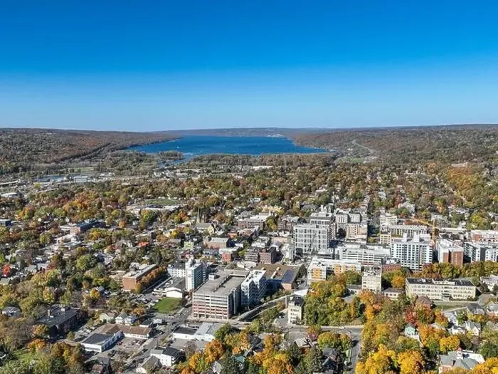 Framed Print : 10-22-2022, Late afternoon aerial autumn image of the area surrounding the City of Ithaca, NY, USA Framed Print : 10-22-2022, Late afternoon aerial autumn image of the area surrounding the City of Ithaca, NY, USA
