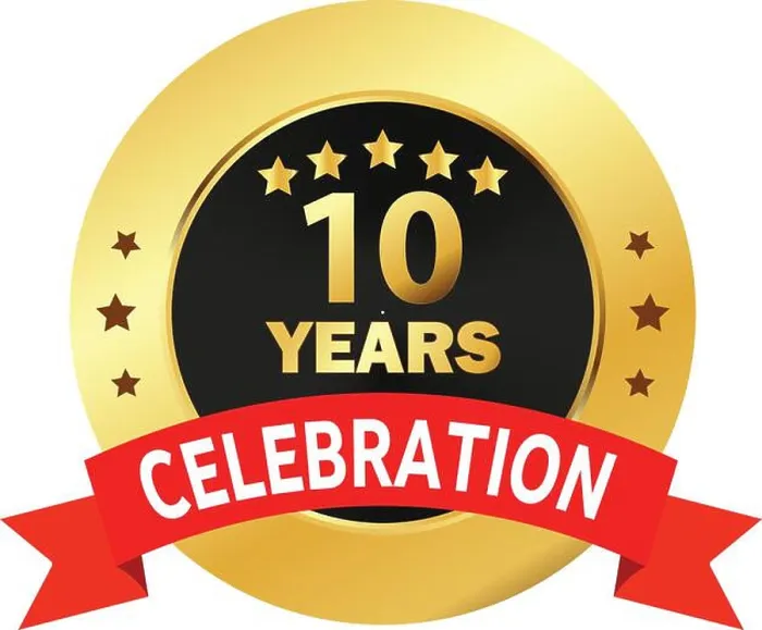 Framed Print : 10 Years Celebration seal, 10 Years Golden Logo Framed Print : 10 Years Celebration seal, 10 Years Golden Logo