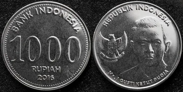 Framed Print : 1000 Rupiah coin, Indonesia Framed Print : 1000 Rupiah coin, Indonesia
