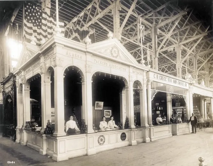 Framed Print : 108 Alaska Packers Association booth in the Palace of Agriculture at the 1904 World's Fair Framed Print : 108 Alaska Packers Association booth in the Palace of Agriculture at the 1904 World's Fair