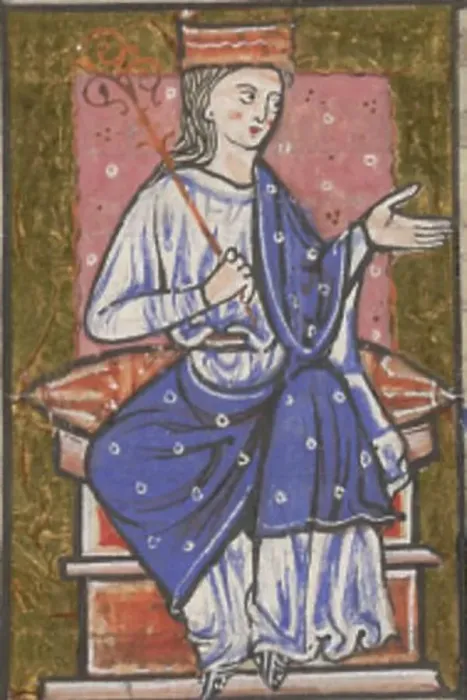 Framed Print : 1288 Æthelflæd as depicted in the cartulary of Abingdon Abbey Framed Print : 1288 Æthelflæd as depicted in the cartulary of Abingdon Abbey