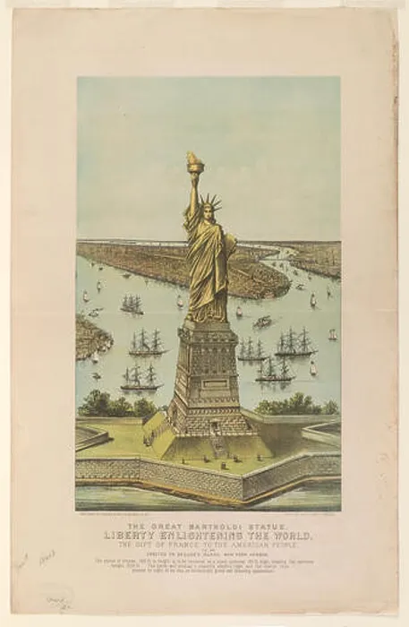 Framed Print : 1640 The great Bartholdi statue Framed Print : 1640 The great Bartholdi statue