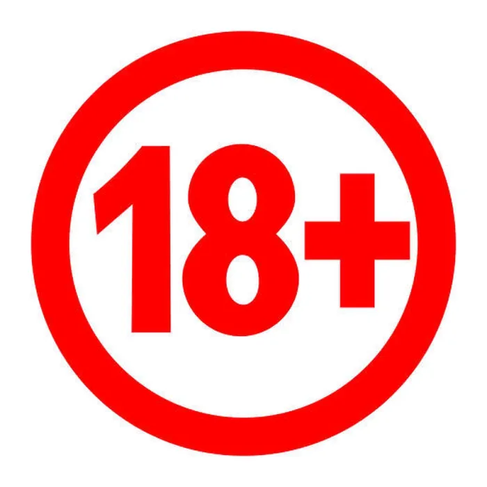 Framed Print : 18+ age restriction sign Framed Print : 18+ age restriction sign