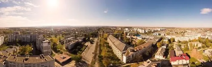 Framed Print : 180 degrees landscape of urban area. Aerial drone view cityscape. Older European town Drohobych, Ukraine Framed Print : 180 degrees landscape of urban area. Aerial drone view cityscape. Older European town Drohobych, Ukraine