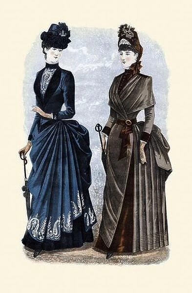 1884 Godey's Lady's Book Fashion Plate
