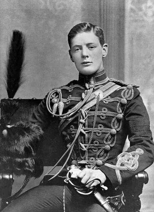 Framed Print : 1895 Winston Churchill aged 21 as a subaltern in the 4th Hussars at Aldershot Framed Print : 1895 Winston Churchill aged 21 as a subaltern in the 4th Hussars at Aldershot