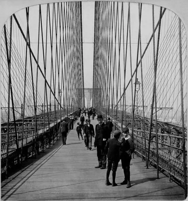 Framed Print : 1901, NEW YORK, USA : On the promenade Framed Print : 1901, NEW YORK, USA : On the promenade
