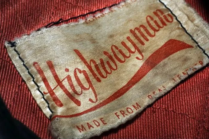 Framed Print : 1960s Highwayman label, a sub: brand of Lewis Leathers Framed Print : 1960s Highwayman label, a sub: brand of Lewis Leathers