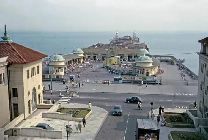 Framed Print : A 1963 view of Hastings Pier and its art deco buildings on the seafront at Hastings Framed Print : A 1963 view of Hastings Pier and its art deco buildings on the seafront at Hastings