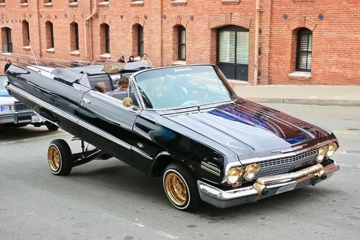 Framed Print : 1964 Chevrolet Impala convertible lowrider car San Francisco California USA