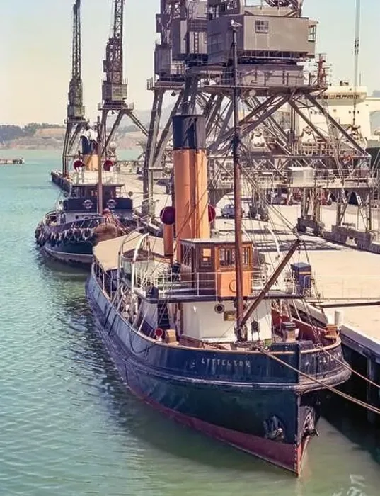 Framed Print : A 1981 historic image of Steam Tug Lyttelton and tug Lyttelton II Framed Print : A 1981 historic image of Steam Tug Lyttelton and tug Lyttelton II