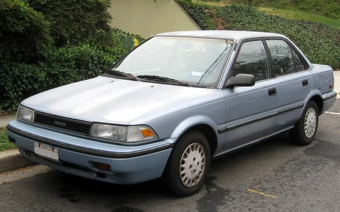 Framed Print : The 1988-1992 Toyota Corolla sedan is a compact and reliable car Framed Print : The 1988-1992 Toyota Corolla sedan is a compact and reliable car