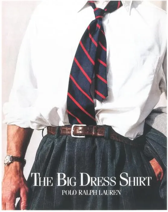 Framed Print : 1991 Ralph Lauren Polo Big Dress shirt ad Framed Print : 1991 Ralph Lauren Polo Big Dress shirt ad