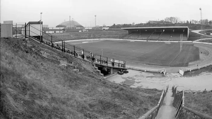 Framed Print : 1993, Odsall Stadium Rugby League ground, Bradford, West Yorkshire, Northern England, UK Framed Print : 1993, Odsall Stadium Rugby League ground, Bradford, West Yorkshire, Northern England, UK