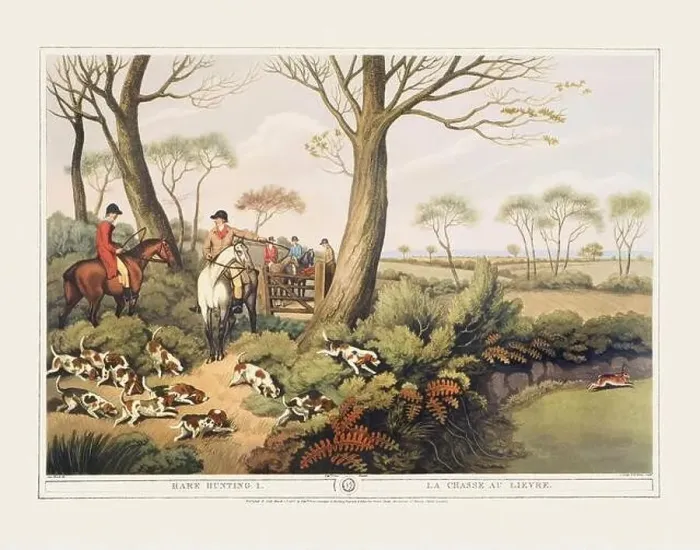Framed Print : 19th-century hunting illustration Framed Print : 19th-century hunting illustration