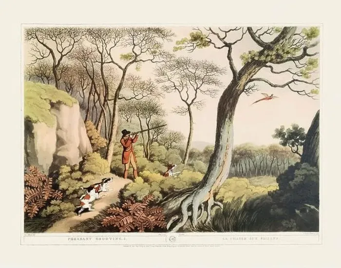 Framed Print : 19th-century hunting illustration Framed Print : 19th-century hunting illustration