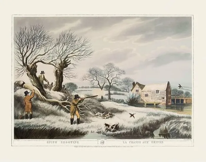 Framed Print : 19th-century hunting illustration Framed Print : 19th-century hunting illustration