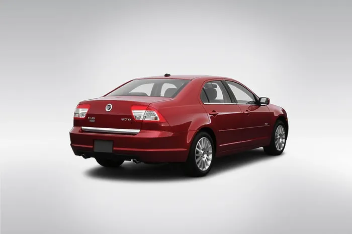 Framed Print : 2007 Mercury Milan Premier V6 in Red - Rear angle view Framed Print : 2007 Mercury Milan Premier V6 in Red - Rear angle view
