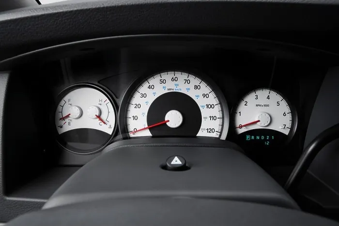 Framed Print : 2008 Dodge Durango SXT in Blue - Speedometer / tachometer Framed Print : 2008 Dodge Durango SXT in Blue - Speedometer / tachometer