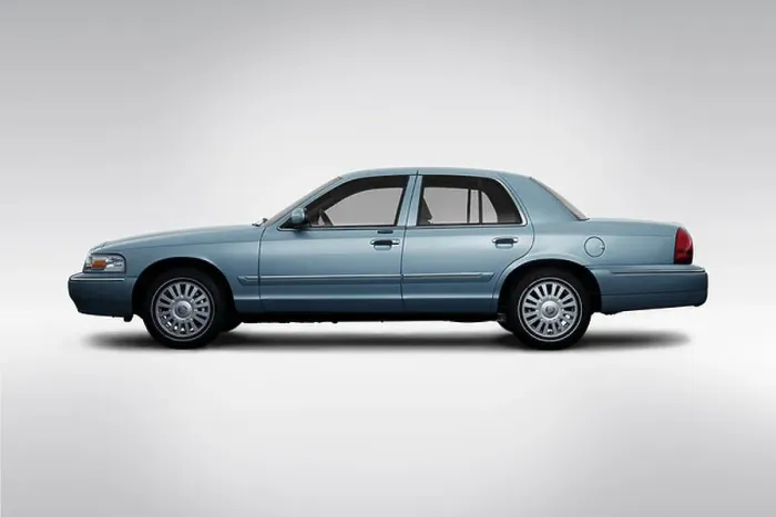 Framed Print : 2008 Mercury Grand Marquis LS in Blue - Drivers Side Profile Framed Print : 2008 Mercury Grand Marquis LS in Blue - Drivers Side Profile