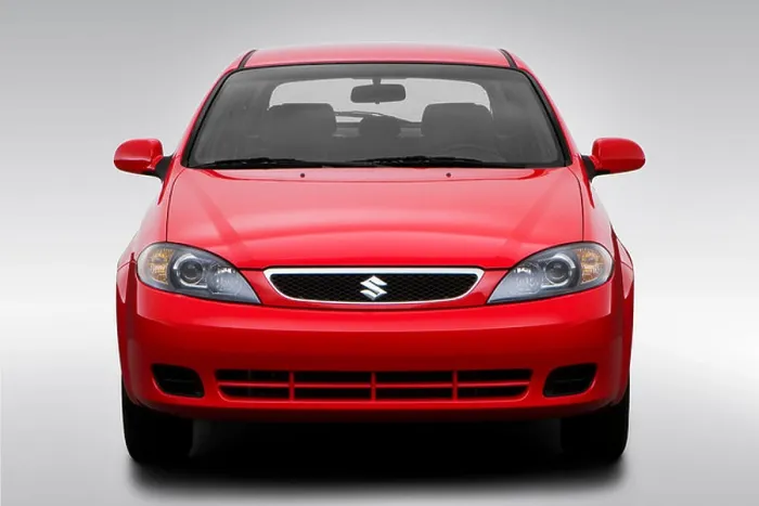 Framed Print : 2008 Suzuki Reno in Red - Low / Wide Front Framed Print : 2008 Suzuki Reno in Red - Low / Wide Front