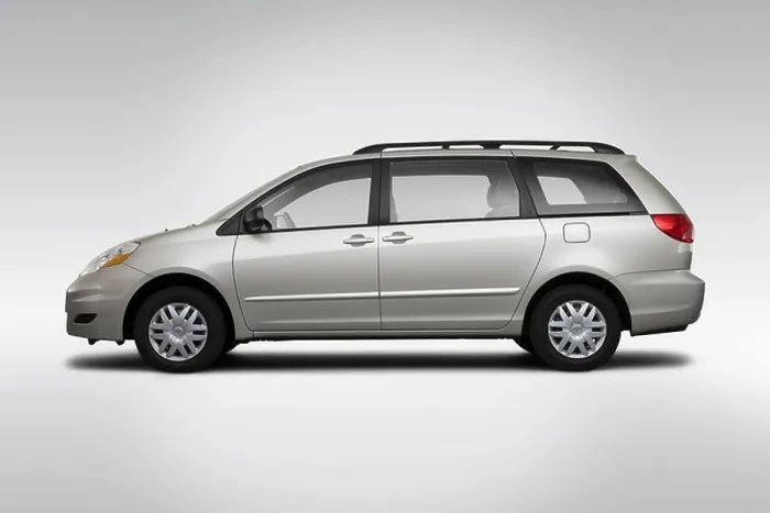 Framed Print : 2010 Toyota Sienna CE 7 Passenger in Silver - Drivers Side Profile Framed Print : 2010 Toyota Sienna CE 7 Passenger in Silver - Drivers Side Profile