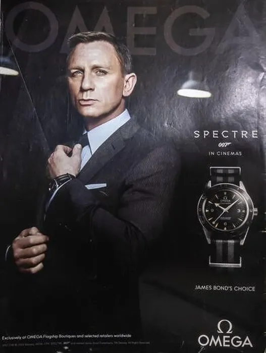 Framed Print : 2015 Omega Seamaster Spectre 007 watch print ad James Bond Spectre advert with Daniel Craig in a Time magazine Framed Print : 2015 Omega Seamaster Spectre 007 watch print ad James Bond Spectre advert with Daniel Craig in a Time magazine