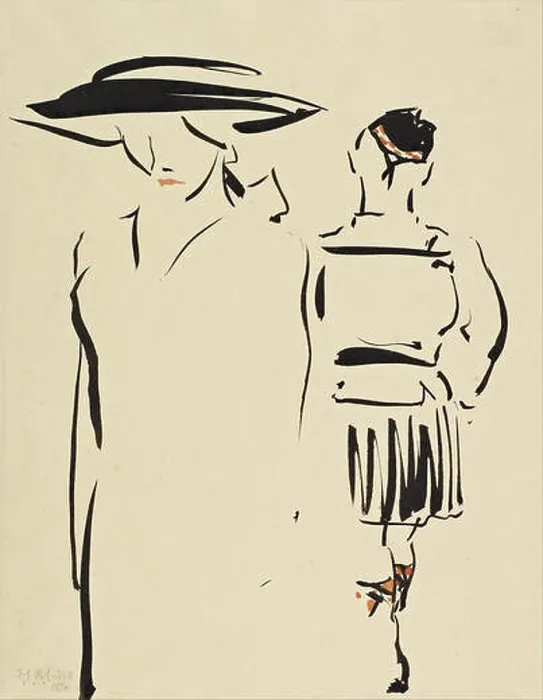 Framed Print : 289 Francis Campbell Boileau Cadell - The Parting - Framed Print : 289 Francis Campbell Boileau Cadell - The Parting -