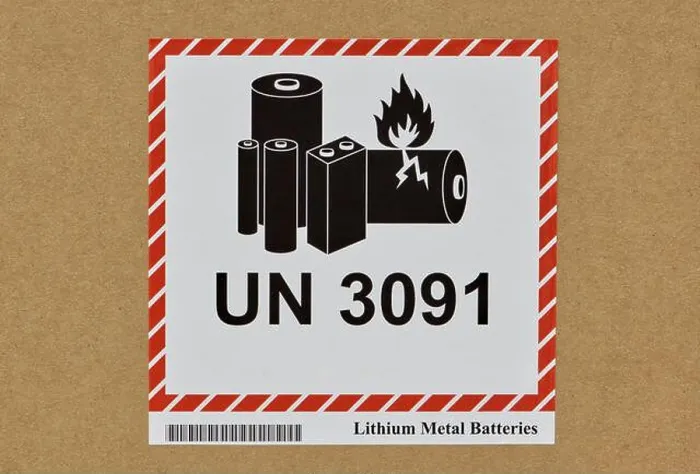 Framed Print : UN 3091 Lithium metal battery warning Sticker closeup safety instructions Framed Print : UN 3091 Lithium metal battery warning Sticker closeup safety instructions