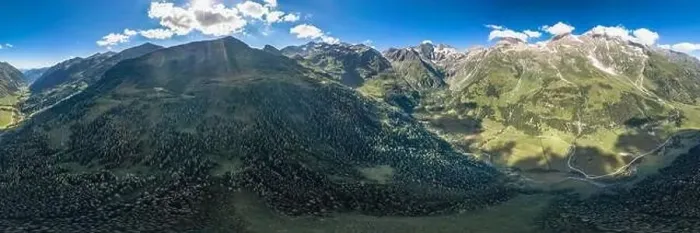Framed Print : 360 aerial panoramic view of Grossglockner vally by Taxenbacher Fusch high alpine road in Austria Tirol Framed Print : 360 aerial panoramic view of Grossglockner vally by Taxenbacher Fusch high alpine road in Austria Tirol
