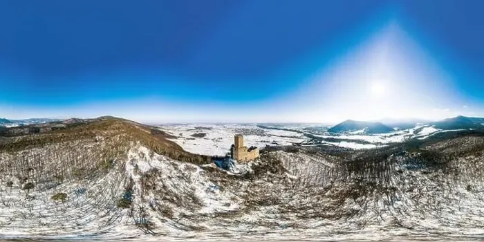 Framed Print : 360-degree panoramic view of the Ortenburg castle in the Vosges Framed Print : 360-degree panoramic view of the Ortenburg castle in the Vosges