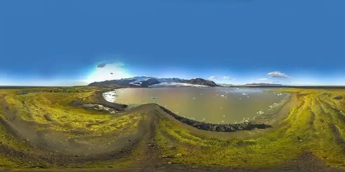 Framed Print : 360 degrees Icelandic aerial landscape Framed Print : 360 degrees Icelandic aerial landscape