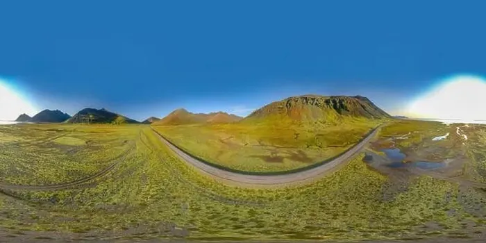 Framed Print : 360 degrees Icelandic aerial landscape Framed Print : 360 degrees Icelandic aerial landscape