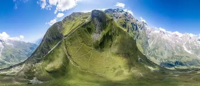 Framed Print : 360 Panoramic aerial view of Grossglockner mountain along Taxenbacher Fusch high alpine road in Austria Tirol Framed Print : 360 Panoramic aerial view of Grossglockner mountain along Taxenbacher Fusch high alpine road in Austria Tirol