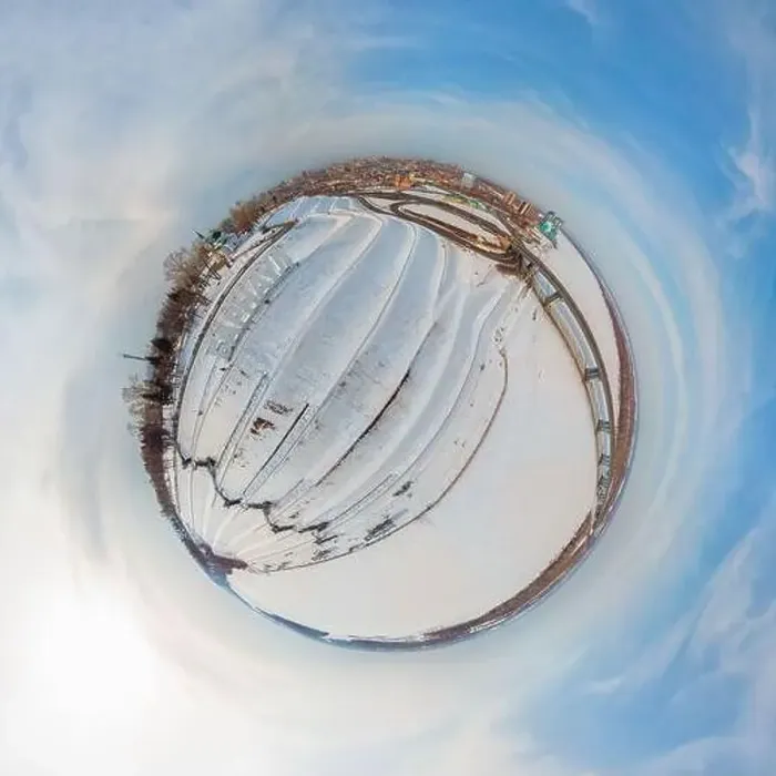Framed Print : 360 spherical panorama of Barnaul Framed Print : 360 spherical panorama of Barnaul