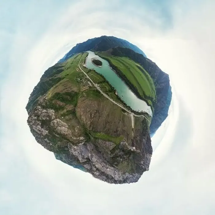Framed Print : 360 spherical panorama of Katun river Framed Print : 360 spherical panorama of Katun river