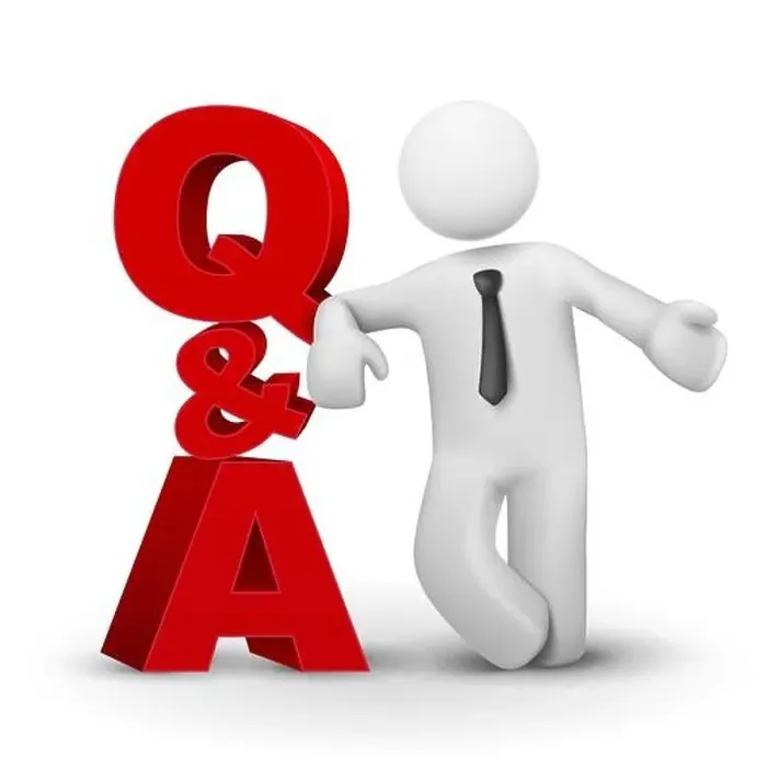 Framed Print : 3d businessman presenting concept word Q&A isolated white background Framed Print : 3d businessman presenting concept word Q&A isolated white background