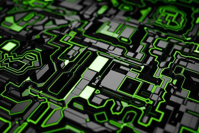 Framed Print : 3D circuit board background Framed Print : 3D circuit board background