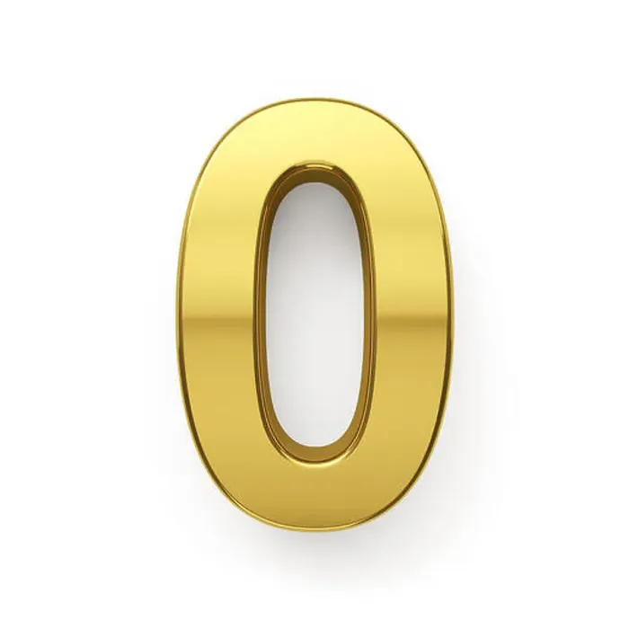 Framed Print : 3d render of golden digit zero simbol - 0. Isolated on white background Framed Print : 3d render of golden digit zero simbol - 0. Isolated on white background
