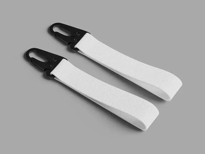 Framed Print : 3D Render Mockup of Two Flat Lay White Fabric Keyholders Framed Print : 3D Render Mockup of Two Flat Lay White Fabric Keyholders