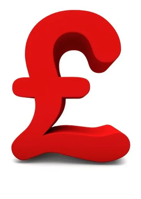 Framed Print : 3D render of a red pound sign on white background Framed Print : 3D render of a red pound sign on white background
