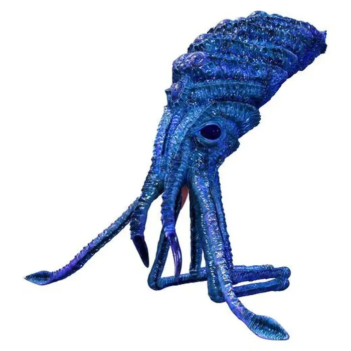 Framed Print : 3D rendering of a blue squid isolated on white background Framed Print : 3D rendering of a blue squid isolated on white background