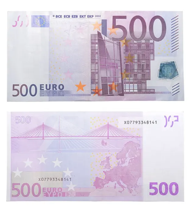 Framed Print : 500 Euro banknotes Framed Print : 500 Euro banknotes