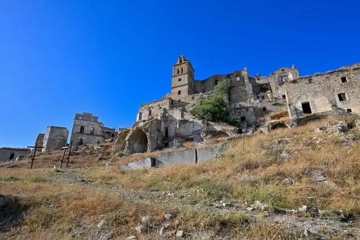 Framed Print : The abandoned village of Craco, Basilicata region, Italy Framed Print : The abandoned village of Craco, Basilicata region, Italy