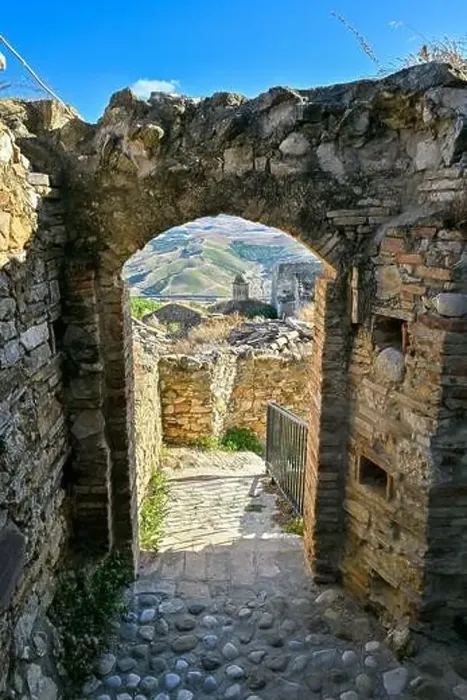 Framed Print : The abandoned village of Craco, Basilicata region, Italy Framed Print : The abandoned village of Craco, Basilicata region, Italy