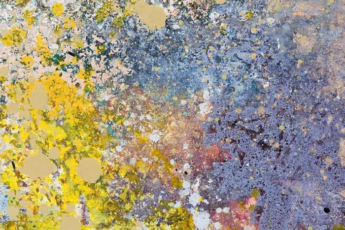 Framed Print : Abstract art background. Oil painting on canvas. Blue and yellow Framed Print : Abstract art background. Oil painting on canvas. Blue and yellow