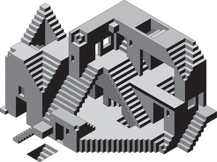 Framed Print : Abstract Confusion Observatory Building Vector Framed Print : Abstract Confusion Observatory Building Vector