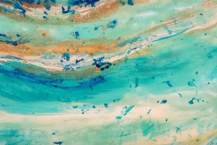 Framed Print : Abstract fluid art background blue white colors. Liquid marble. Acrylic painting on canvas with ornge gradient and splash. Acrylic ink backdrop with Framed Print : Abstract fluid art background blue white colors. Liquid marble. Acrylic painting on canvas with ornge gradient and splash. Acrylic ink backdrop with